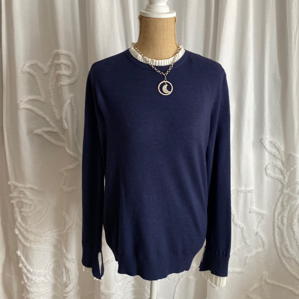 Vila Milano navy sweater